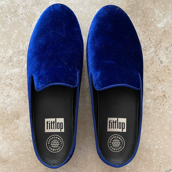 fitflop velvet mules